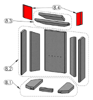 Oranier Pori 7 revtement chambre de combustion kit B